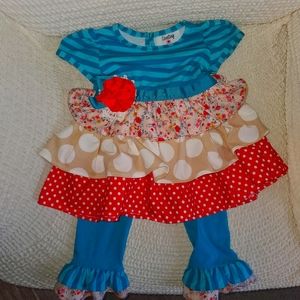 Girls Counting Daisy Boutique Outfit